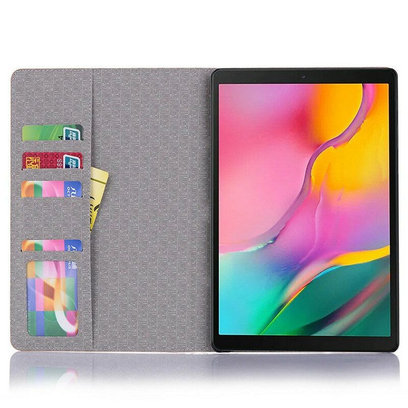 Cover voor Samsung Galaxy Tab A7 Lite Krokodil Textuur