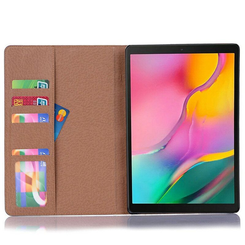 Cover voor Samsung Galaxy Tab A7 Lite Kunstleer Vintage Klinknagels