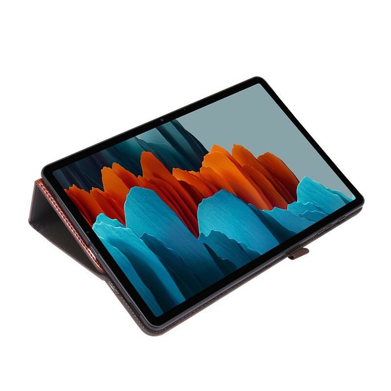 Cover voor Samsung Galaxy Tab S8 Plus / Tab S7 Plus 2 Kunstlederen Luiken