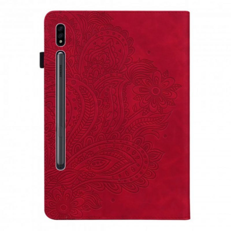 Cover voor Samsung Galaxy Tab S8 / Tab S7 Bloemenprint