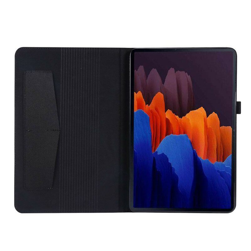 Cover voor Samsung Galaxy Tab S8 / Tab S7 Premium Stof