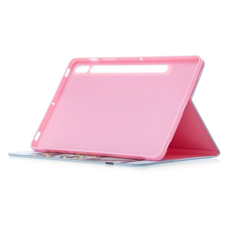 Cover voor Samsung Galaxy Tab S8 / Tab S7 Reizende Uil