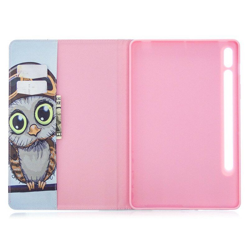 Cover voor Samsung Galaxy Tab S8 / Tab S7 Reizende Uil