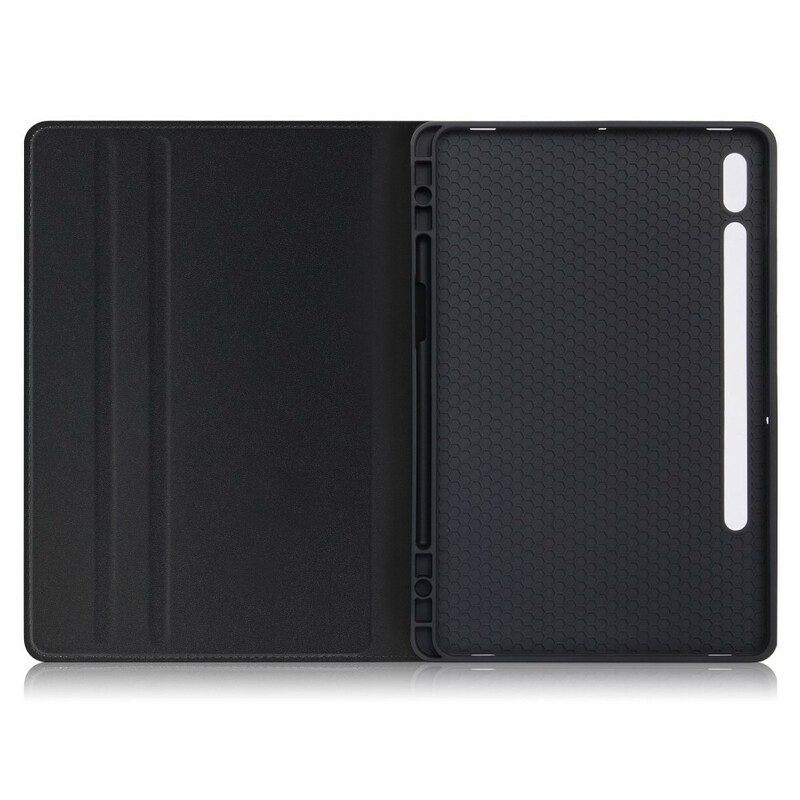 Cover voor Samsung Galaxy Tab S8 / Tab S7 Zakelijk Leereffect