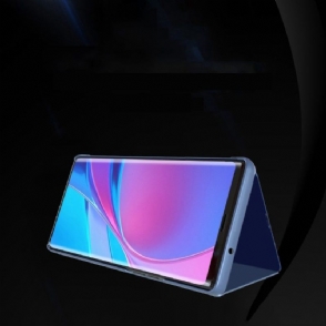 Hoesje voor Samsung Galaxy M33 5G Anti-fall Folio-hoesje Spiegeleffect