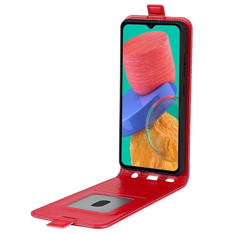 Leren Hoesje voor Samsung Galaxy M33 5G Bescherming Folio-hoesje Verticaal Kunstleer