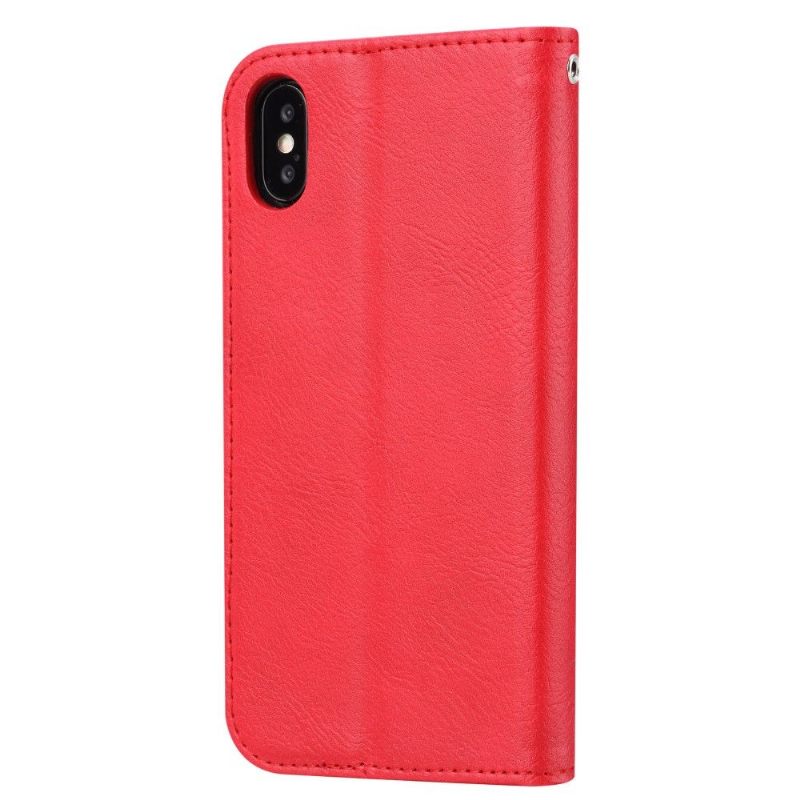 Folio-hoesje voor iPhone XS Max Stand Case Leder Effect