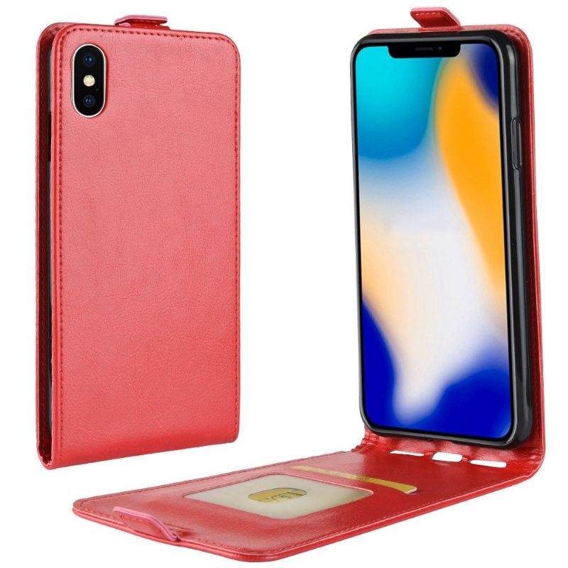 Folio-hoesje voor iPhone XS Max Verticaal Kunstleer