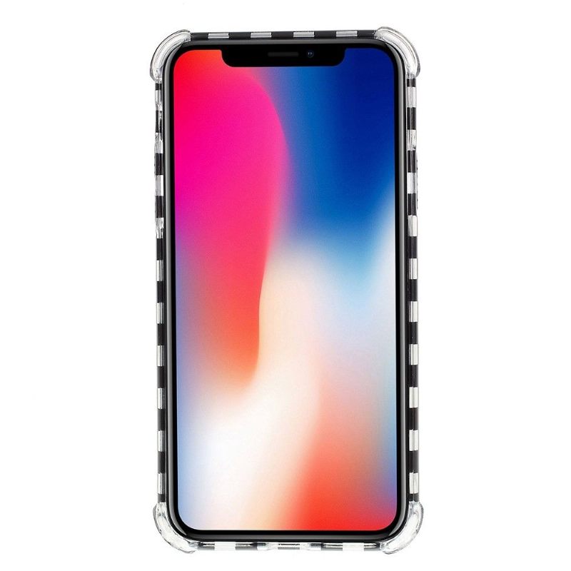 Hoesje voor iPhone XS Max Geruite Pailletten