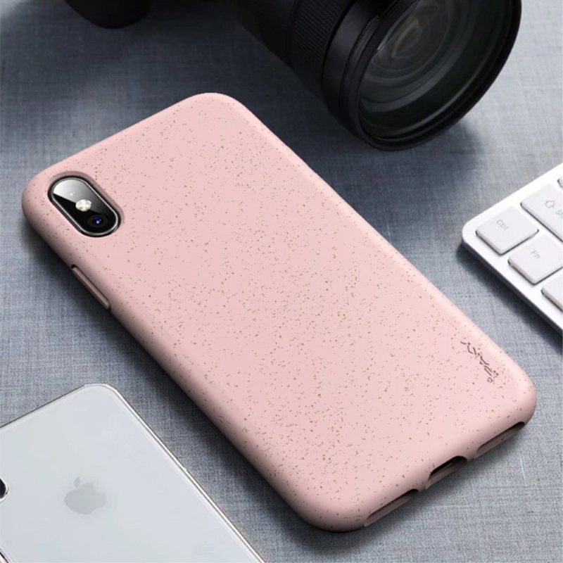 Hoesje voor iPhone XS Max Granen Met Mat Effect