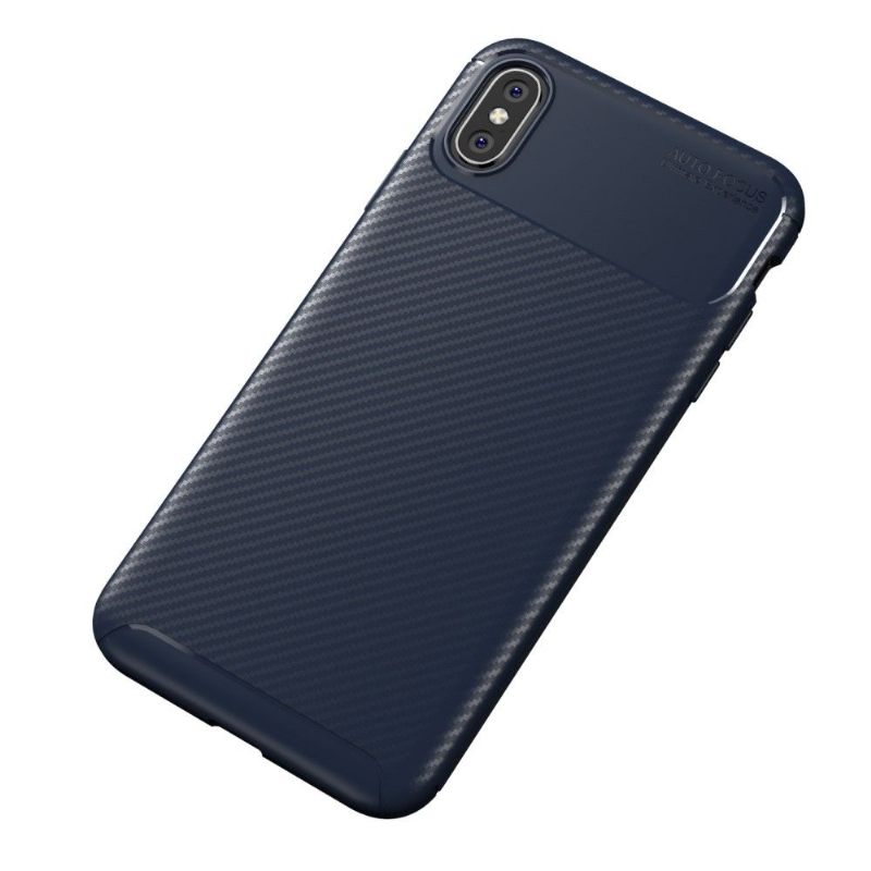 Hoesje voor iPhone XS Max Koolstofvezelstijl