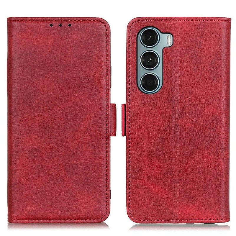 Cover voor Motorola Moto G200 5G Anti-fall Portemonnee Leren Mat Kunstleer