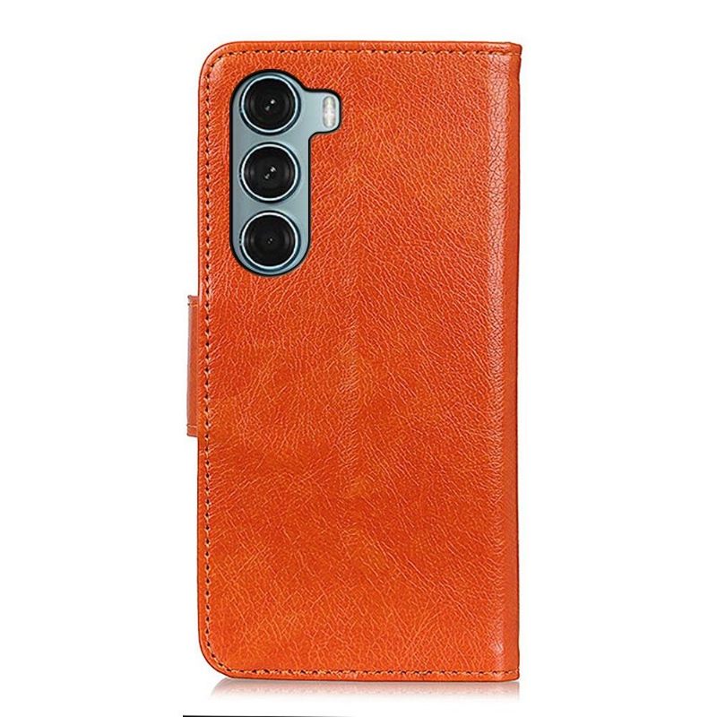 Folio-hoesje voor Motorola Moto G200 5G Verouderde Leerstijl