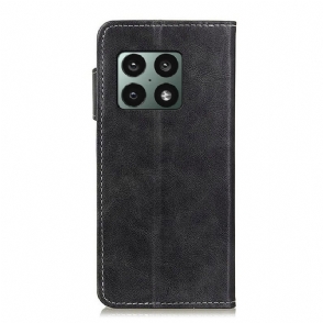 Flip Case voor OnePlus 10 Pro S-vorm Zichtbare Naden