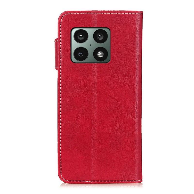 Flip Case voor OnePlus 10 Pro S-vorm Zichtbare Naden