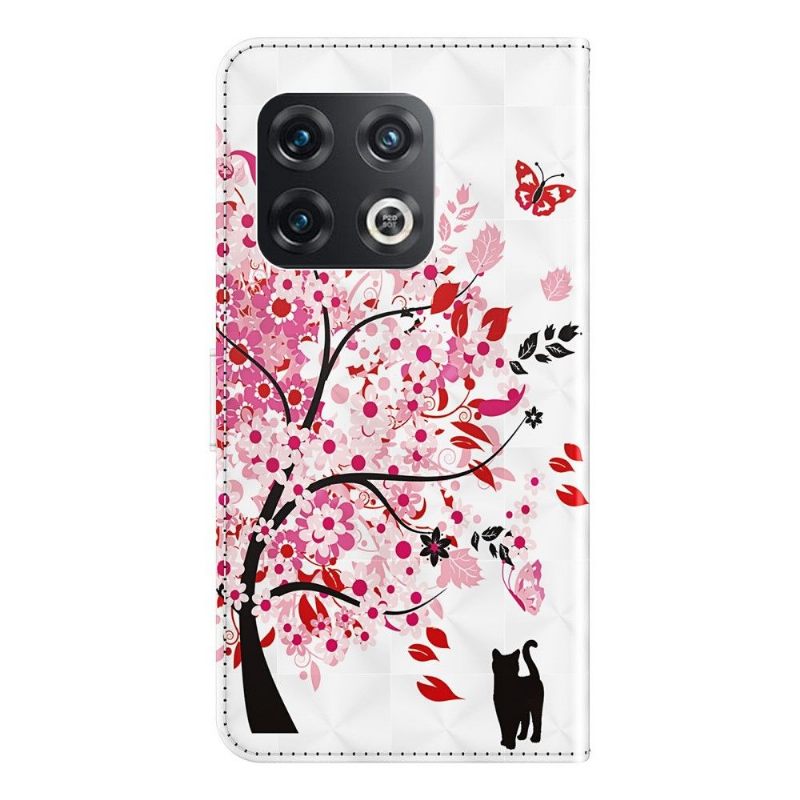 Folio-hoesje voor OnePlus 10 Pro Anti-fall Bloemenboom