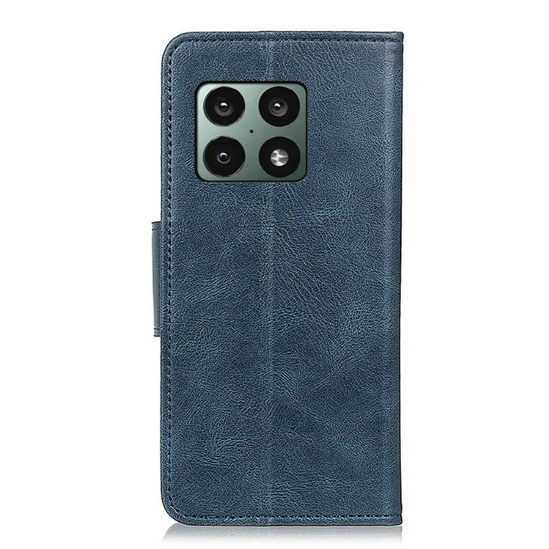 Folio-hoesje voor OnePlus 10 Pro Anti-fall Faux Leather Folio Stand Functie