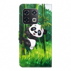 Folio-hoesje voor OnePlus 10 Pro Neergestreken Panda