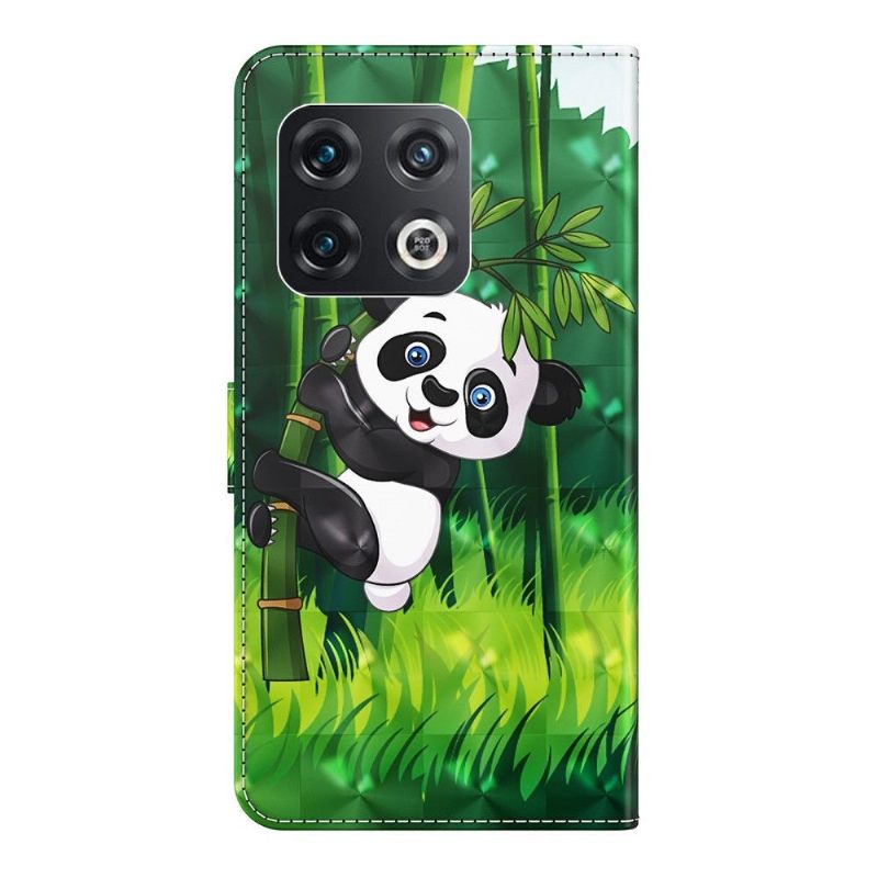 Folio-hoesje voor OnePlus 10 Pro Neergestreken Panda