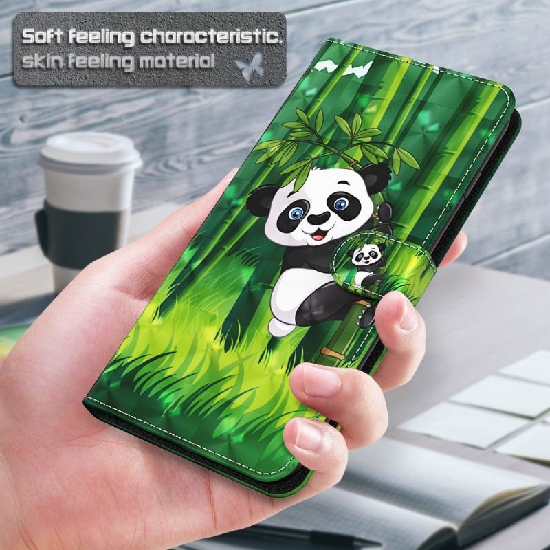 Folio-hoesje voor OnePlus 10 Pro Neergestreken Panda