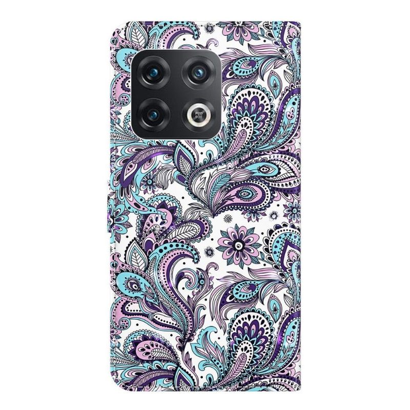 Folio-hoesje voor OnePlus 10 Pro Paisley Bloem