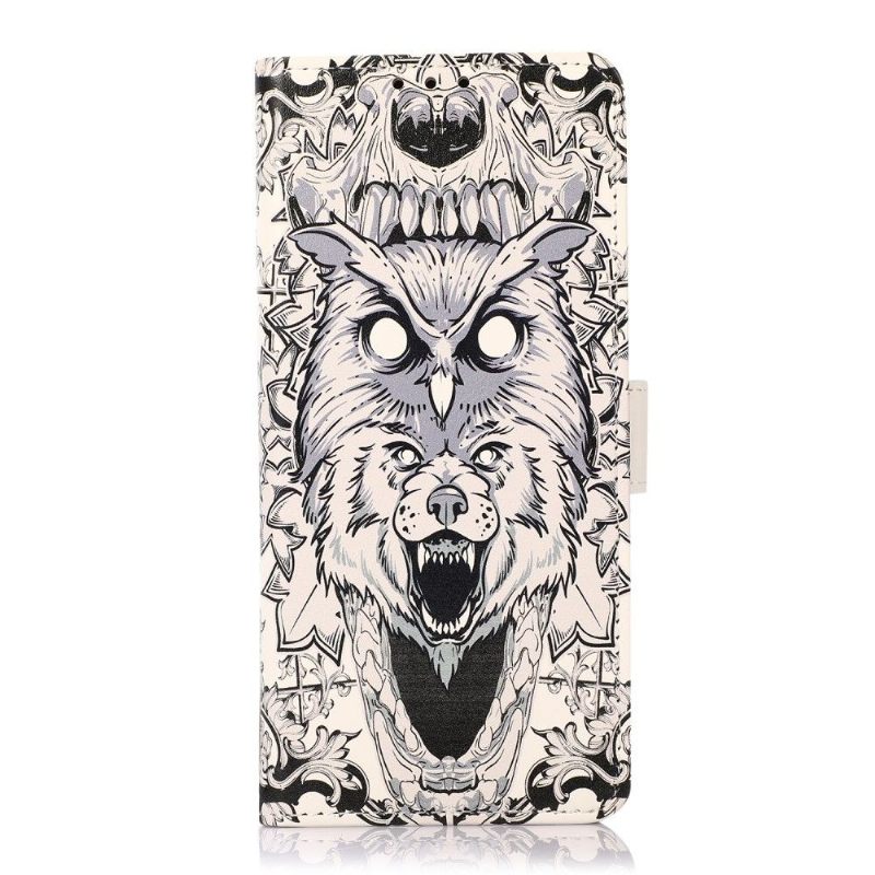 Folio-hoesje voor OnePlus 10 Pro Uil En Wolf