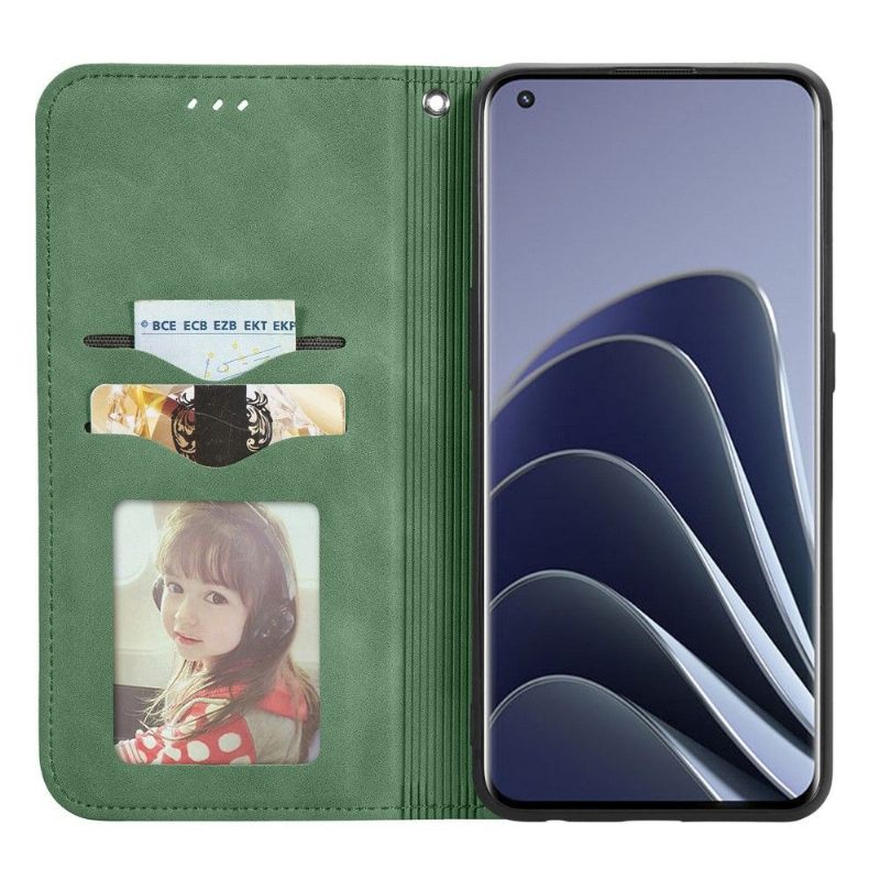 Folio-hoesje voor OnePlus 10 Pro Zakelijk Retro