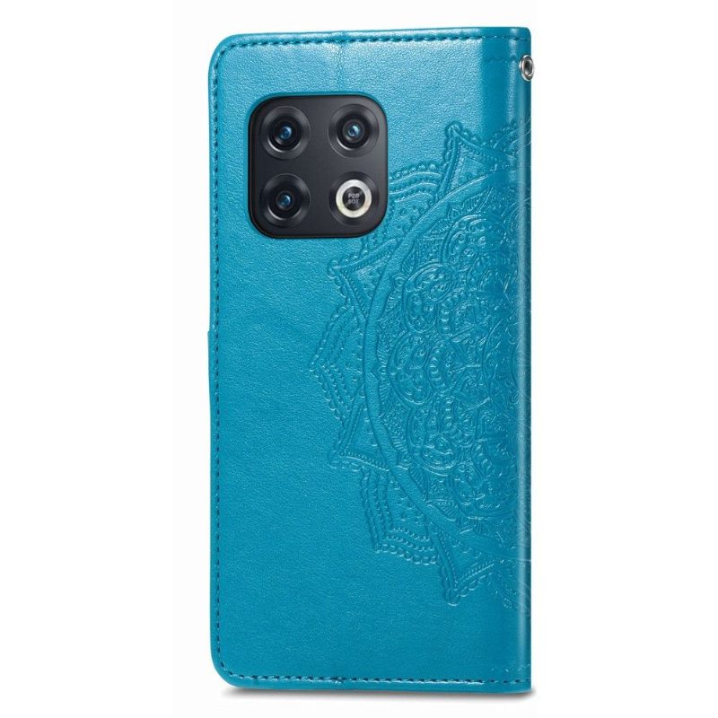 Leren Hoesje voor OnePlus 10 Pro Reliëf-mandala