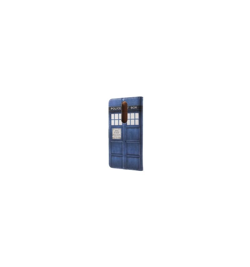 Folio-hoesje voor Nokia 5.1 Doctor Who Politie Box Kaarthouder