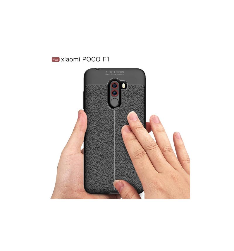 Hoesje voor Pocophone F1 Getextureerde Leerstijl