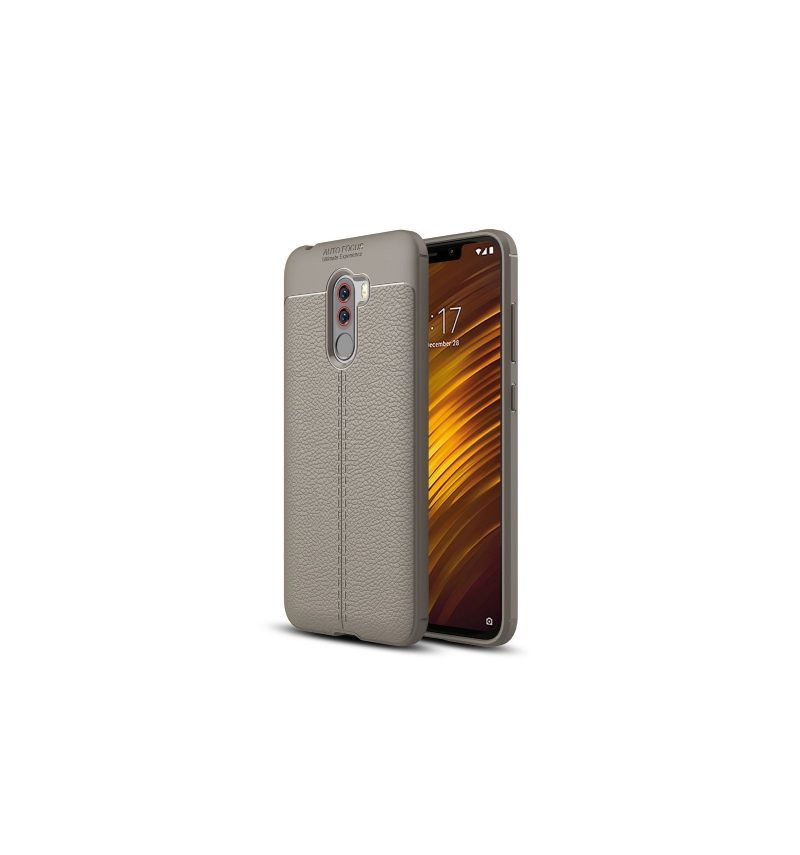 Hoesje voor Pocophone F1 Getextureerde Leerstijl