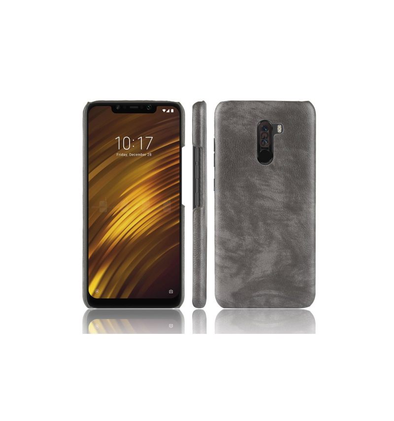 Hoesje voor Pocophone F1 Leereffect