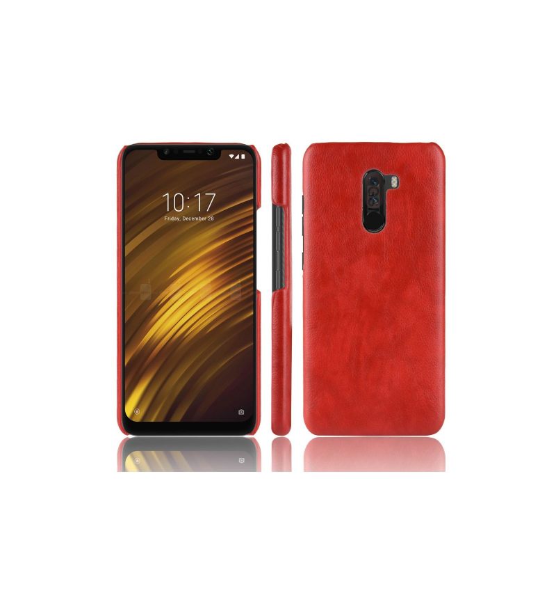 Hoesje voor Pocophone F1 Leereffect