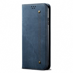 Bescherming Hoesje voor Huawei P60 Pro Folio-hoesje Jeansstof