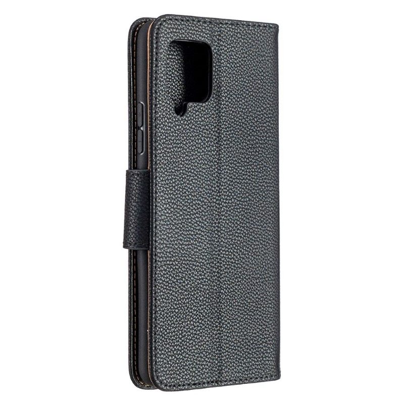 Cover voor Samsung Galaxy A42 5G Folio-hoesje Generfd Leereffect