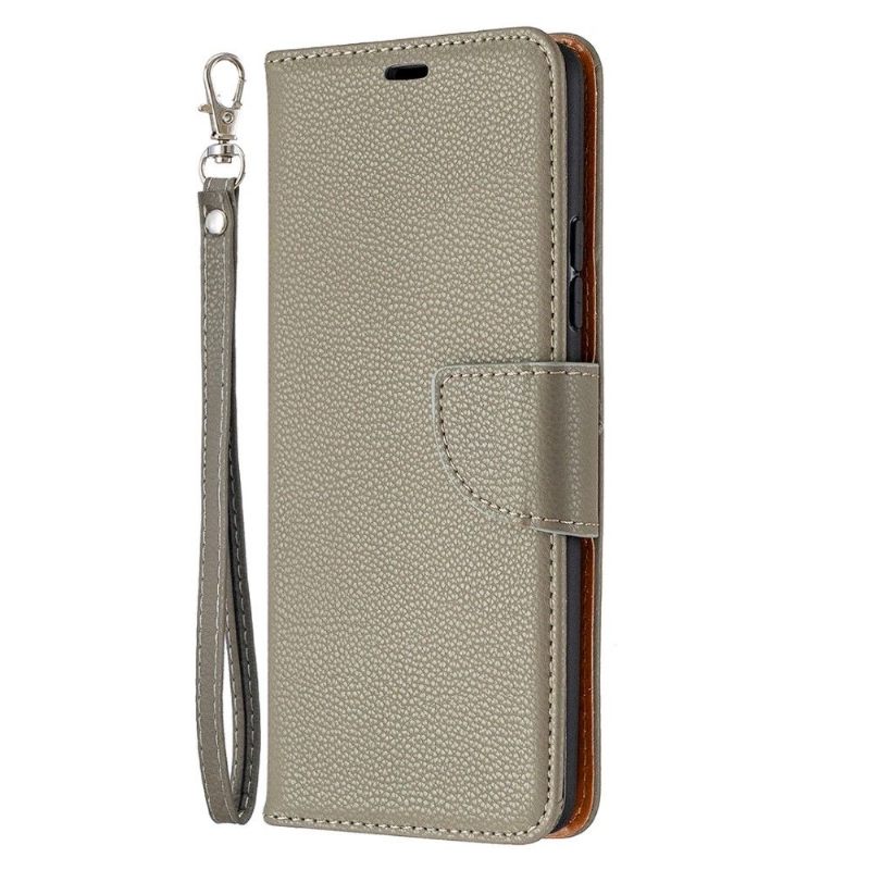 Cover voor Samsung Galaxy A42 5G Folio-hoesje Generfd Leereffect