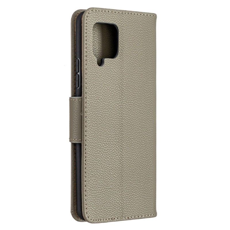 Cover voor Samsung Galaxy A42 5G Folio-hoesje Generfd Leereffect