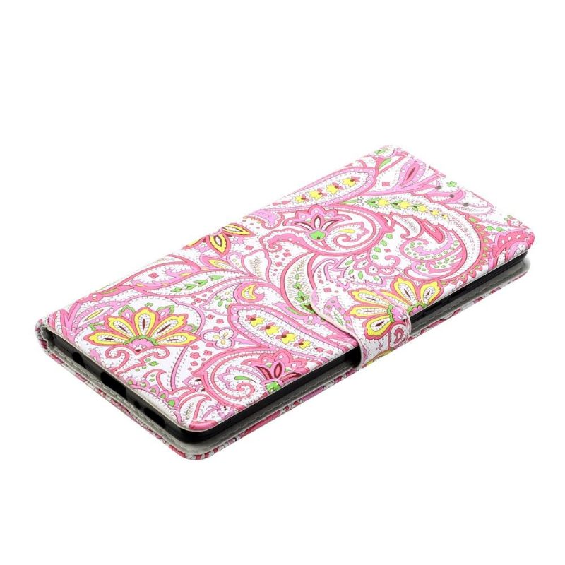 Folio-hoesje voor Samsung Galaxy A42 5G Paisley Bloem