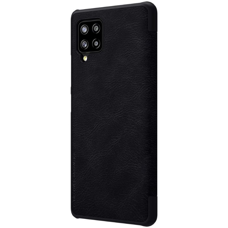 Folio-hoesje voor Samsung Galaxy A42 5G Qin-serie Leereffect