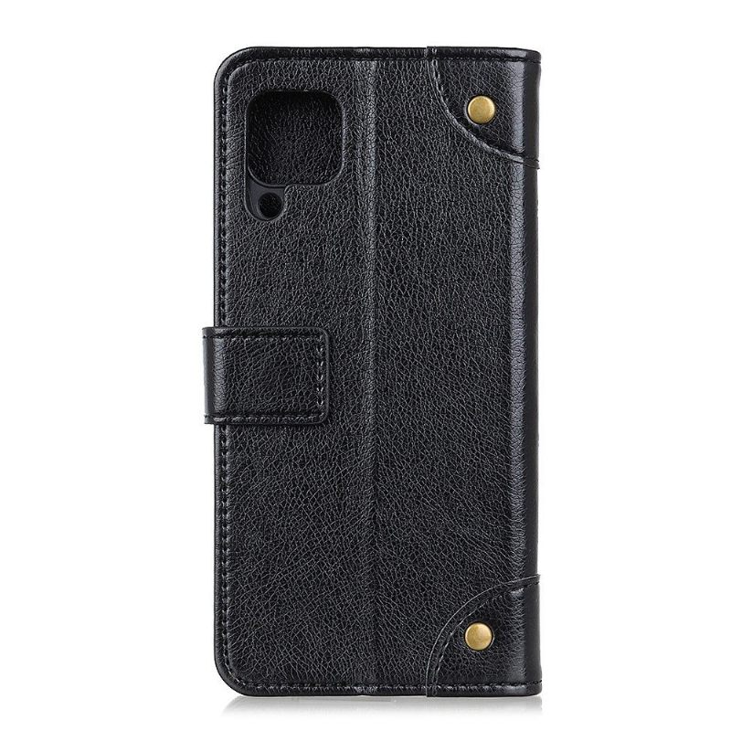 Folio-hoesje voor Samsung Galaxy A42 5G Vintage Nappa