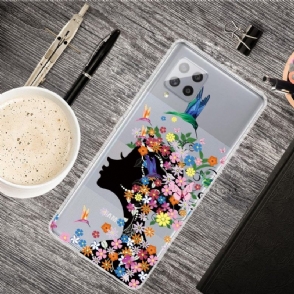 Hoesje voor Samsung Galaxy A42 5G Kolibrie Bloemen