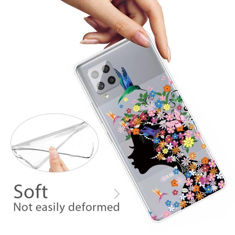 Hoesje voor Samsung Galaxy A42 5G Kolibrie Bloemen