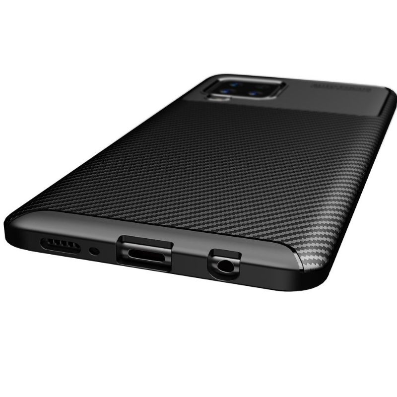 Hoesje voor Samsung Galaxy A42 5G Koolstofvezeleffect