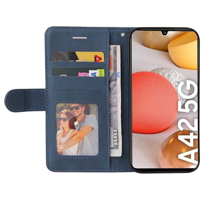 Leren Hoesje voor Samsung Galaxy A42 5G Bicolor Artistiek