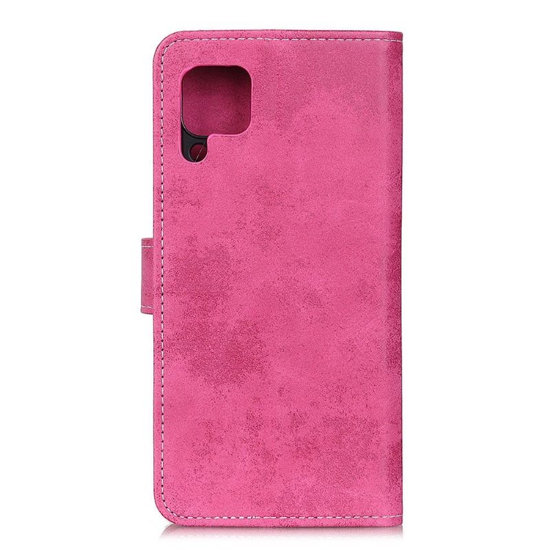 Leren Hoesje voor Samsung Galaxy A42 5G Cyrius Kunstleer Vintage