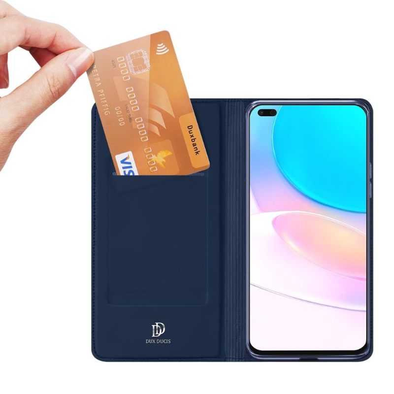 Cover voor Huawei Nova 8i / Honor 50 Lite Zakelijk Satijneffect