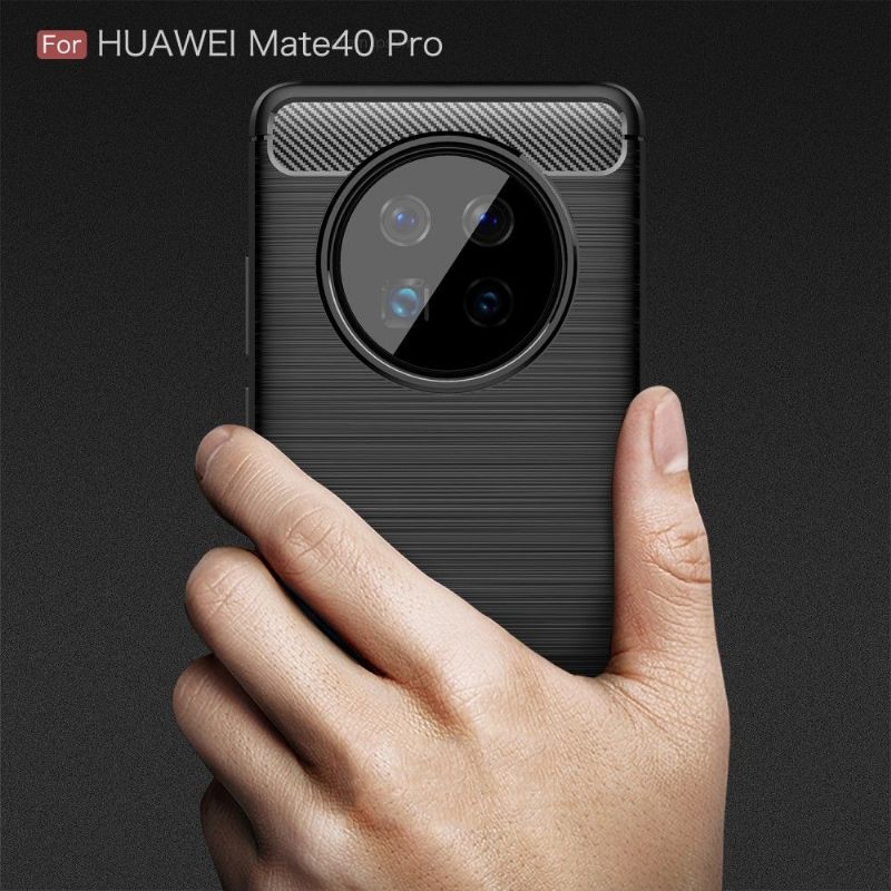 Hoesje voor Huawei Mate 40 Pro Flexibel Geborsteld Effect