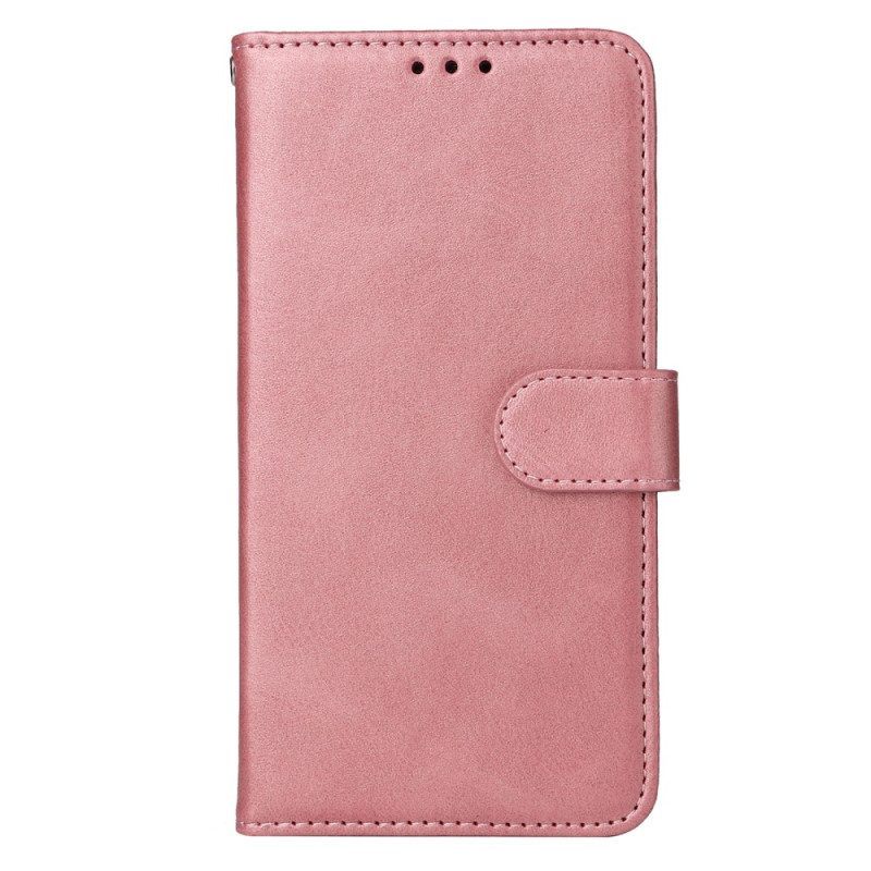 Flip Case voor Xiaomi 13 Pro Met Ketting Effen Met Bandje