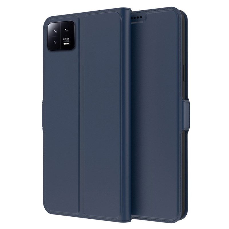 Folio-hoesje voor Xiaomi 13 Pro Slank Leereffect