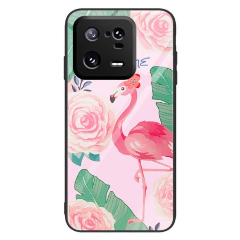 Hoesje voor Xiaomi 13 Pro Flamingo Gehard Glas